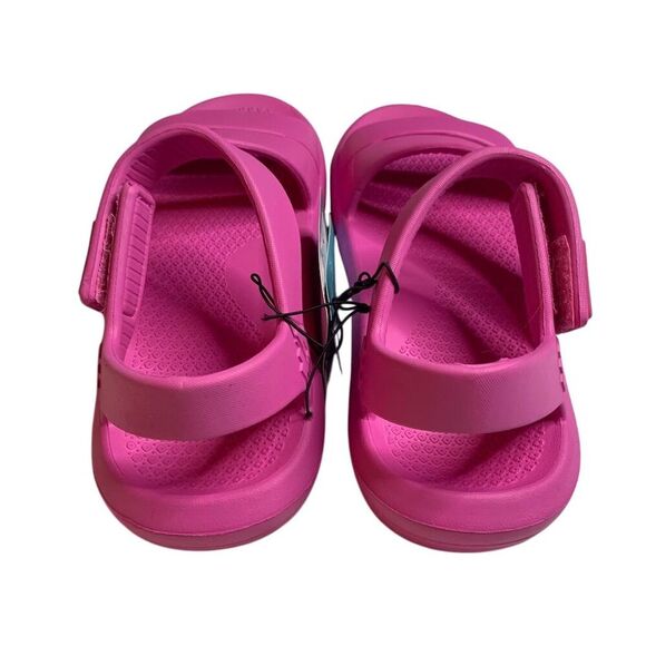 MUK LUKS Women's Pink Guava Slingback Sandals Adjustable Straps Casual - Picture 3 of 5